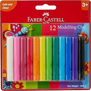 FABER - CASTELL MODELLING CLAY 200GM (12X16.5GM) - Marah Kids