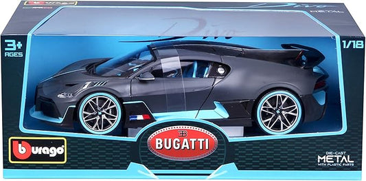Bburago 1:18 Bburago 50th Anniversary Car - Bugatti Divo with special water-transfer decal filmed livery