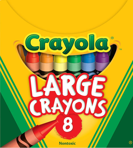 Crayola Large Crayons, School & Art Supplies, 8 Count