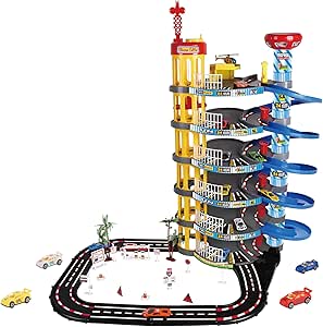 Power Joy Vroom Vroom 6 - Floor Garage Megapack With 8 Cars - Marah Kids