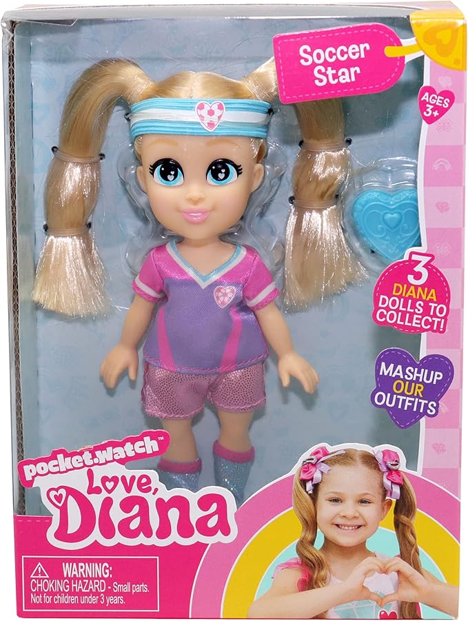 Headstart Love Diana Doll Soccer Star 6In - Marah Kids