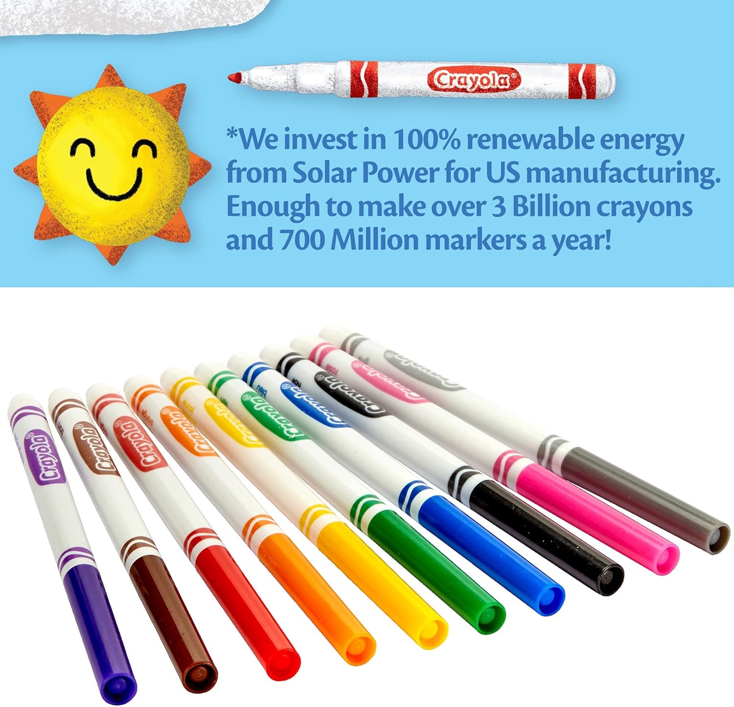 Crayola 10 Classic Fine Line Color Max Markers - Marah Kids