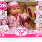 Bayer Doctor Set Doll Playset 38 Cm B/O - Marah Kids