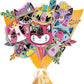 Avenir Scratch Bouquet Kit – Kitty | Themed Fun! Create Personalized Bouquets with Scratch Sheets, Wrapping Paper, and Ribbon | Step - by - Step Instructions for Kids 3+ - Marah Kids
