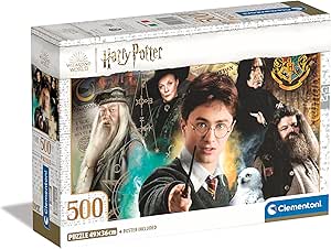 CLEMENTONI PUZZLE HQC HARRY POTTER+POSTER 500 - Marah Kids
