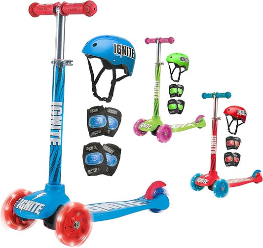 Ignite Glide Scooter 3 - Wheeled Combo Pack Blue,IGN - COM - GLI - BLU - Marah Kids