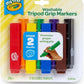 Crayola My First, Tripod Washable Markers For Toddlers, 8Ct - Marah Kids