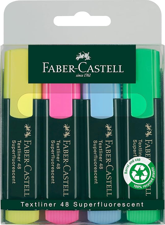 FABER - CASTELL CLASSIC HIGHLIGHTER WALLET OF 4 - Marah Kids