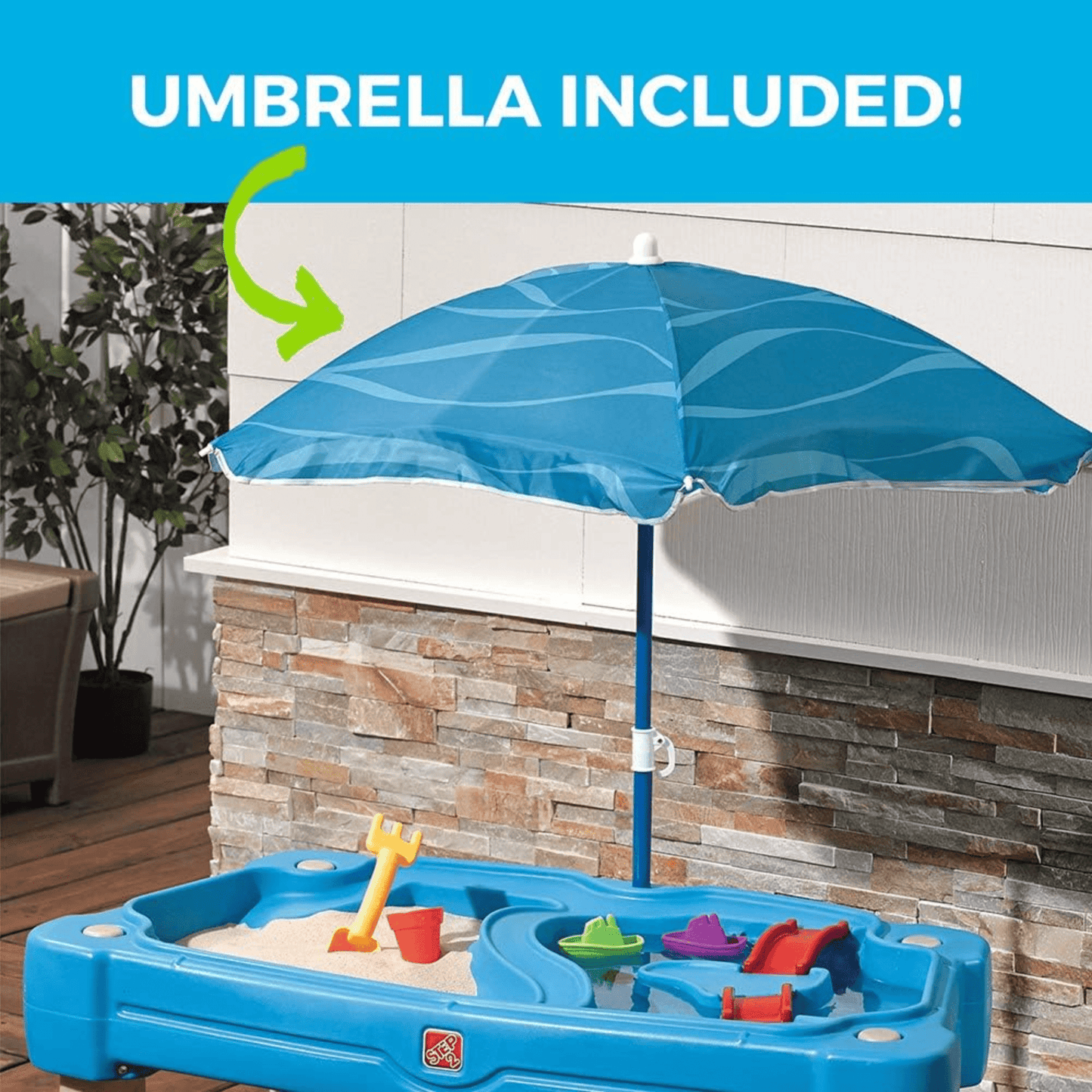 Step2 Cascading Cove With Umbrella - Marah Kids