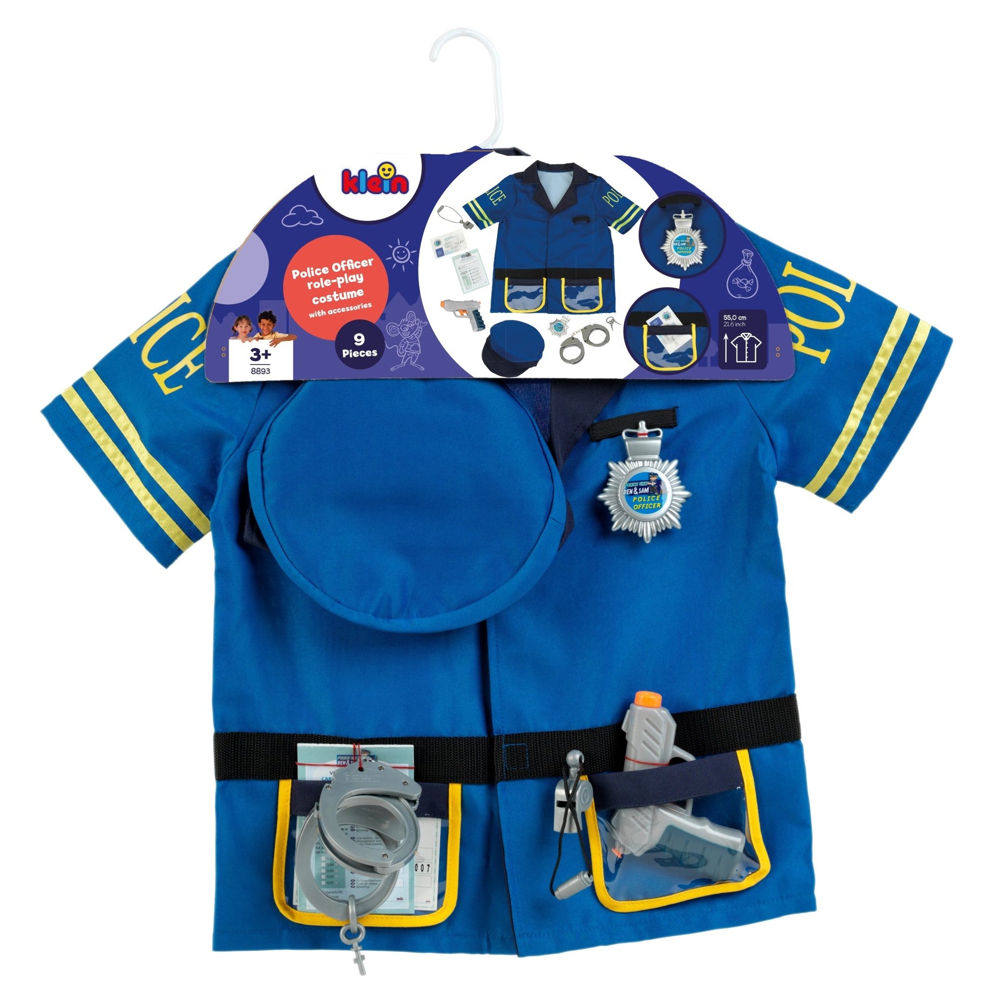 Klein PRO Doctor Costume Blue 6pc Set | Dress - Up Toy, Ages 3+ - Marah Kids