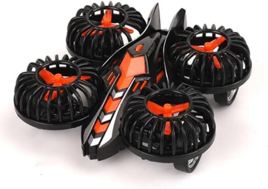 D - Power - Friction - Powered Fly Car with Rotating Propellers – Black | Fun, Battery - Free Toy for Kids | Age 3+ - Marah Kids