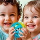 Sassy Squish & Chime Ball - Soft, Colorful Sensory Toy for Babies 0+ Months - Marah Kids