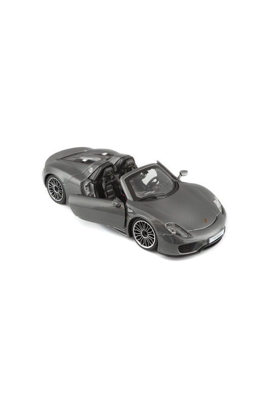 Bburago Porsche 918 Spyder 1:24 Gray Diecast Model