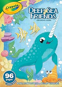 Crayola Under The Sea 96 Coloring Pages And Stickers, Coloring Book