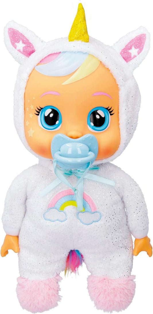 Cry Babies Goodnight Dreamy Interactive Baby Doll in Unicorn - Themed Pajamas, Battery Operated - Marah Kids