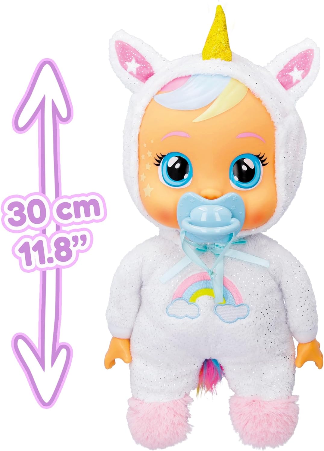 Cry Babies Goodnight Dreamy Interactive Baby Doll in Unicorn - Themed Pajamas, Battery Operated - Marah Kids