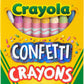 Crayola Confetti Crayons, 24 Count - Marah Kids