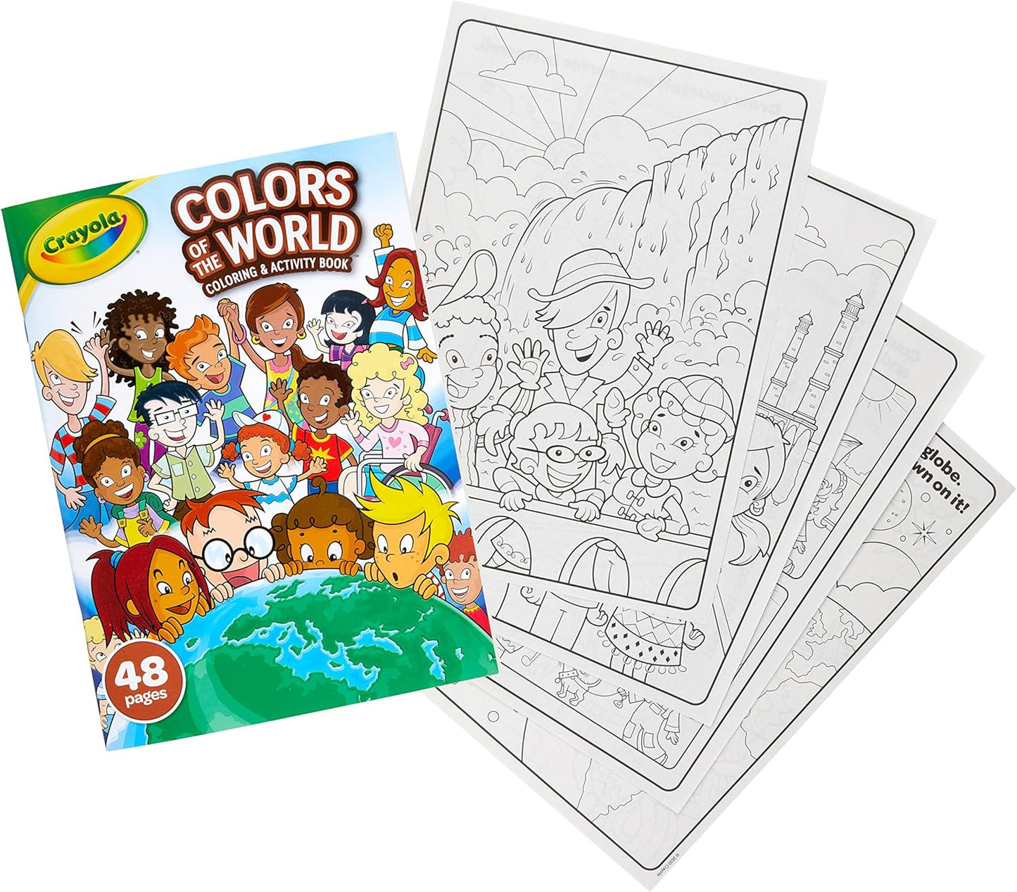 Crayola - Colors of the World Coloring Book, 48 Pages - Marah Kids