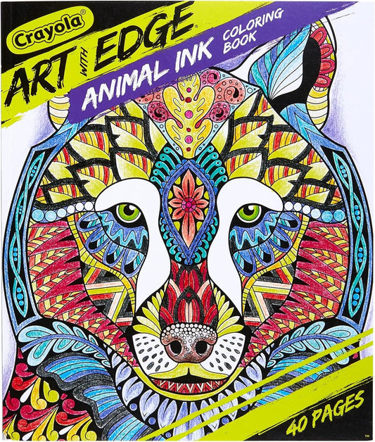 Crayola - Art With Edge, Animal Ink Doodle Activity Book - Marah Kids