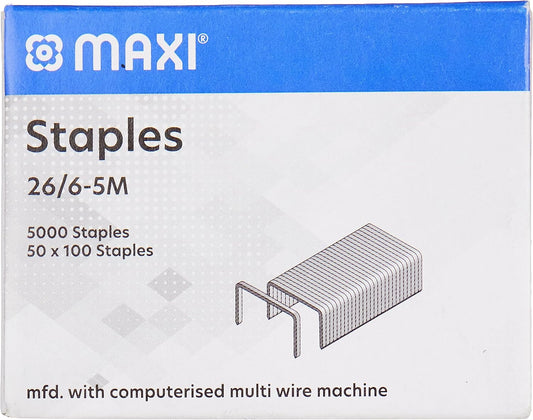 MAXI 26/6 STAPLE PINS 5000PC/PK - Marah Kids