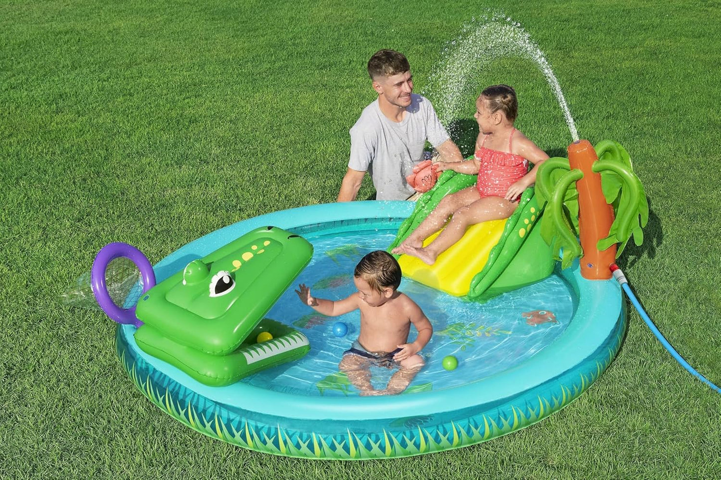 BWSUM BESTWAY PLAYCENTR CROCODILE COVE 224X181X72 - Marah Kids