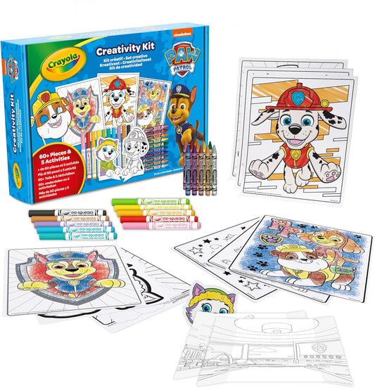 Crayola - Paw Patrol 5 in 1 Activity Creative Set with Colouring Pages | Ideal Gift for Boys and Girls, from 4 for birthdays, holidays, and all occasions | Suitable from 4 years - Marah Kids