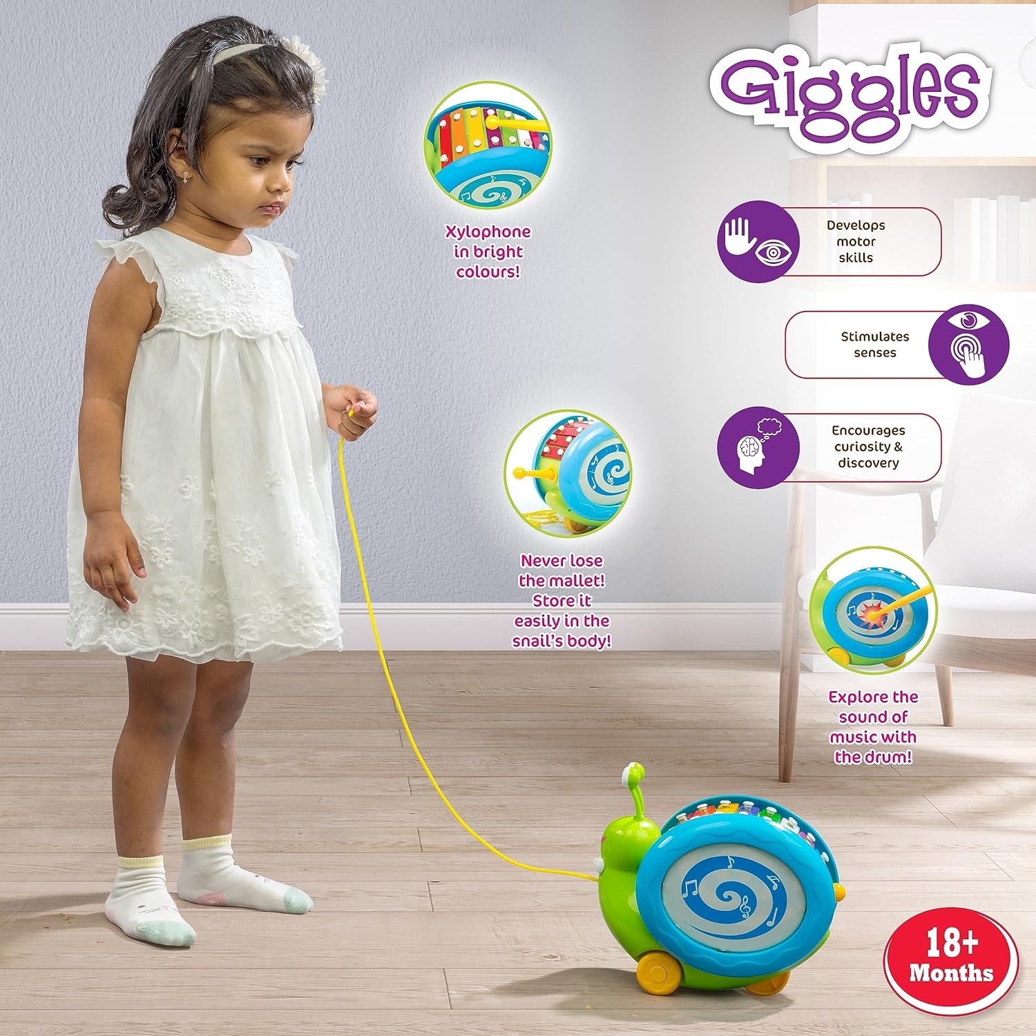 Funskool Musical Snail - Marah Kids