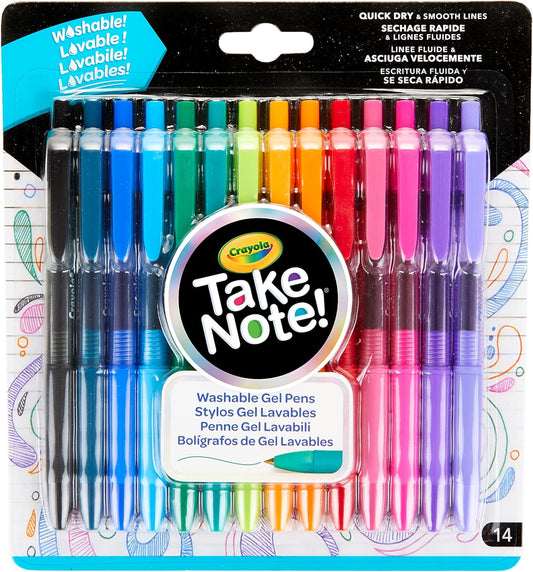 Crayola Take Note! Washable Gel Pens 14 ct. - Marah Kids
