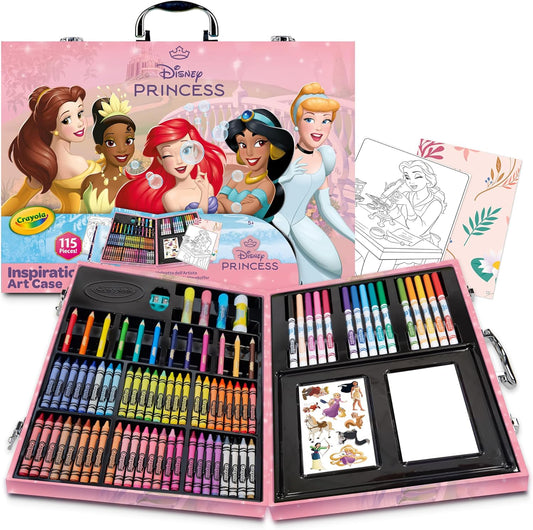 Crayola Inspirational Art Case Disney Princess - 115 Pieces - Marah Kids