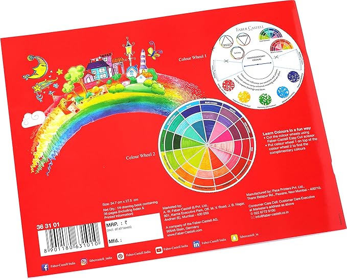 FABER - CASTELL DRAWING BOOK A4 120GSM 36 PAGES - Marah Kids