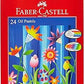 FABER - CASTELL OIL PASTELS 24COLOR 60MM ROUND - Marah Kids