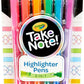 Crayola 6 ct. Take Note! Write & Highlight Pens - Marah Kids