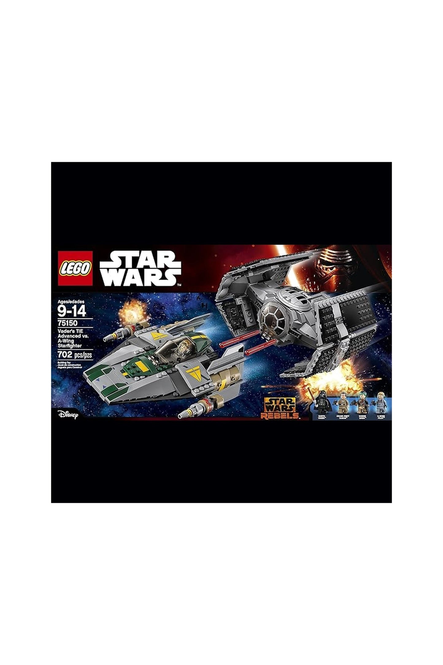 Lego Vader's Tie Advanced Vs. A-Wing Starfighter