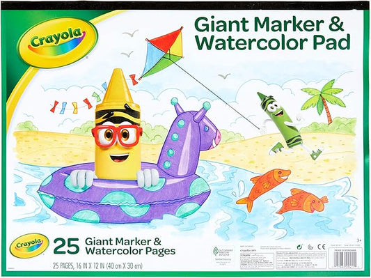 Crayola Giant Marker/Watercolor Pad - Marah Kids