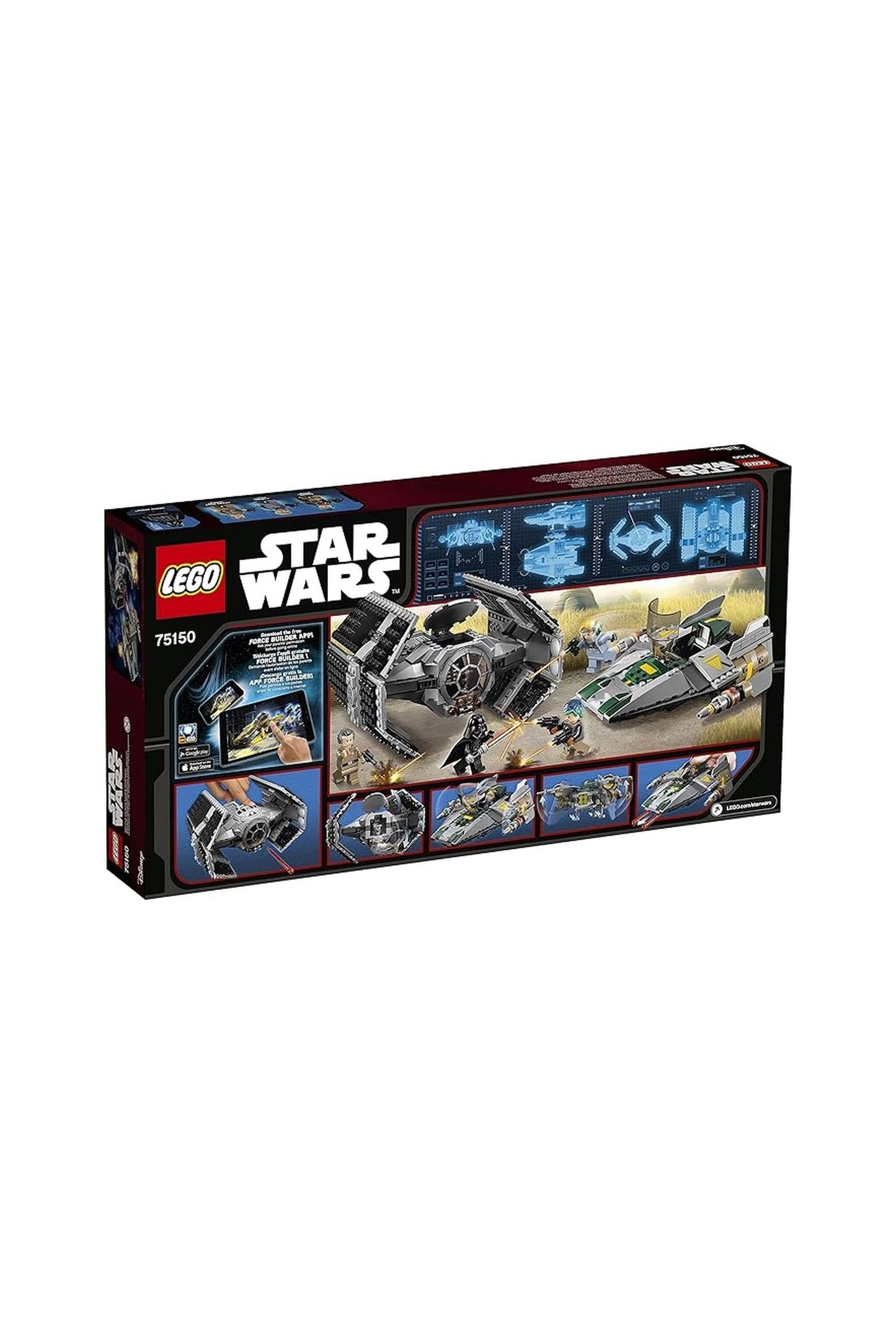 Lego Vader's Tie Advanced Vs. A-Wing Starfighter