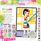 Crayola Creations Art History Fashion Sketch Portfolio - Marah Kids