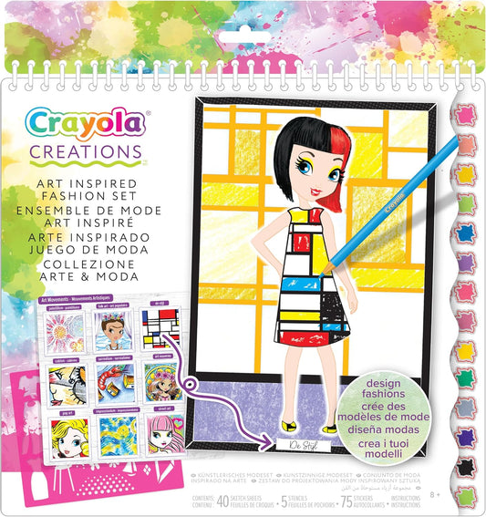Crayola Creations Art History Fashion Sketch Portfolio - Marah Kids
