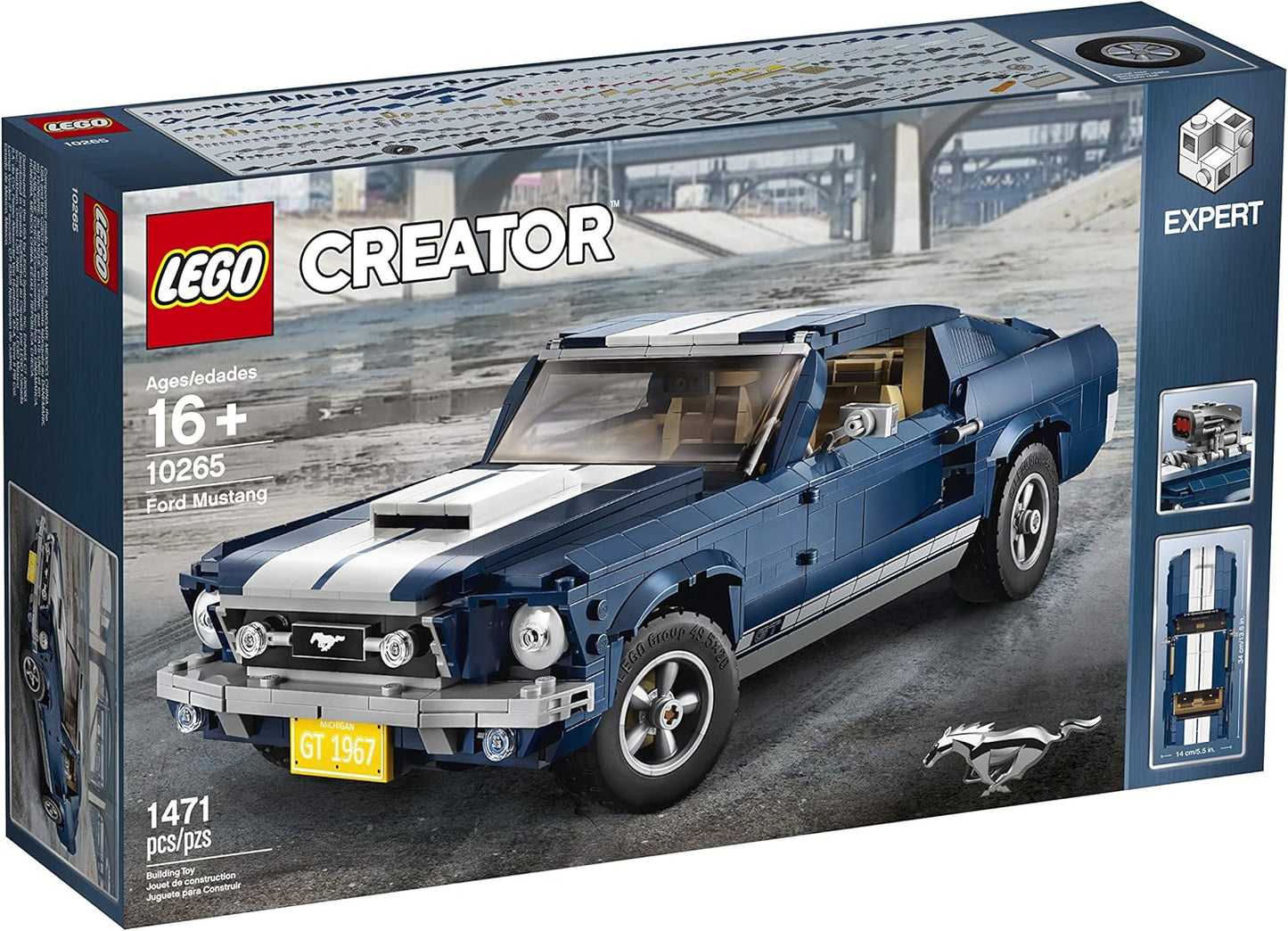 LEGO Creator Expert Ford Mustang 10265 Building Set - Marah Kids