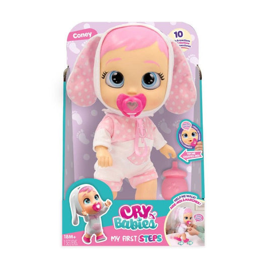 Cry Babies My First Steps Walking Baby Doll Interactive - Assorted 1 Piece - Marah Kids