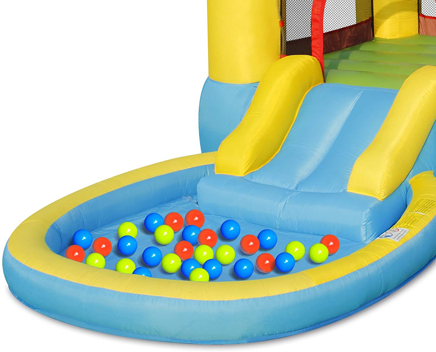 Happy Hop Castle Pool&Slide 365X200X190 - Marah Kids