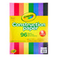 Crayola - Construction Paper, 96 Sheet 9 In x 12 in – Multicolour - Marah Kids
