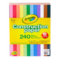 Crayola - Construction Paper, 240 Sheet 9 In x 12 in – Multicolour - Marah Kids