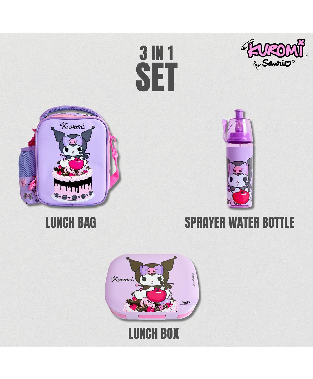 Sanrio Kuromi Cherry Cookie 3 In 1 Set - Marah Kids