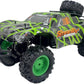 D - Power 1:10 R/C 2.4G Sand Monster Car with USB Cable Remote Controller – Green | Extreme Flex Suspension | Ages 6+ up - Marah Kids