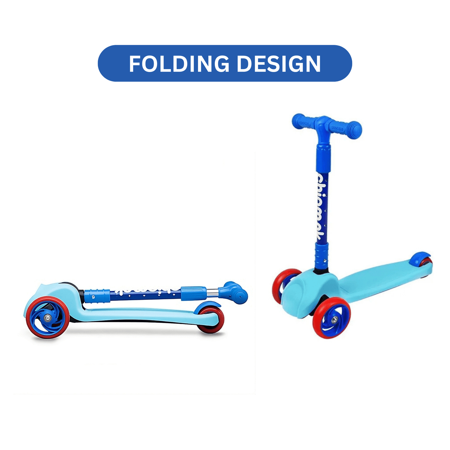 Chipmunk - A-3 DIY Folding Scooter - Blue - Marah Kids