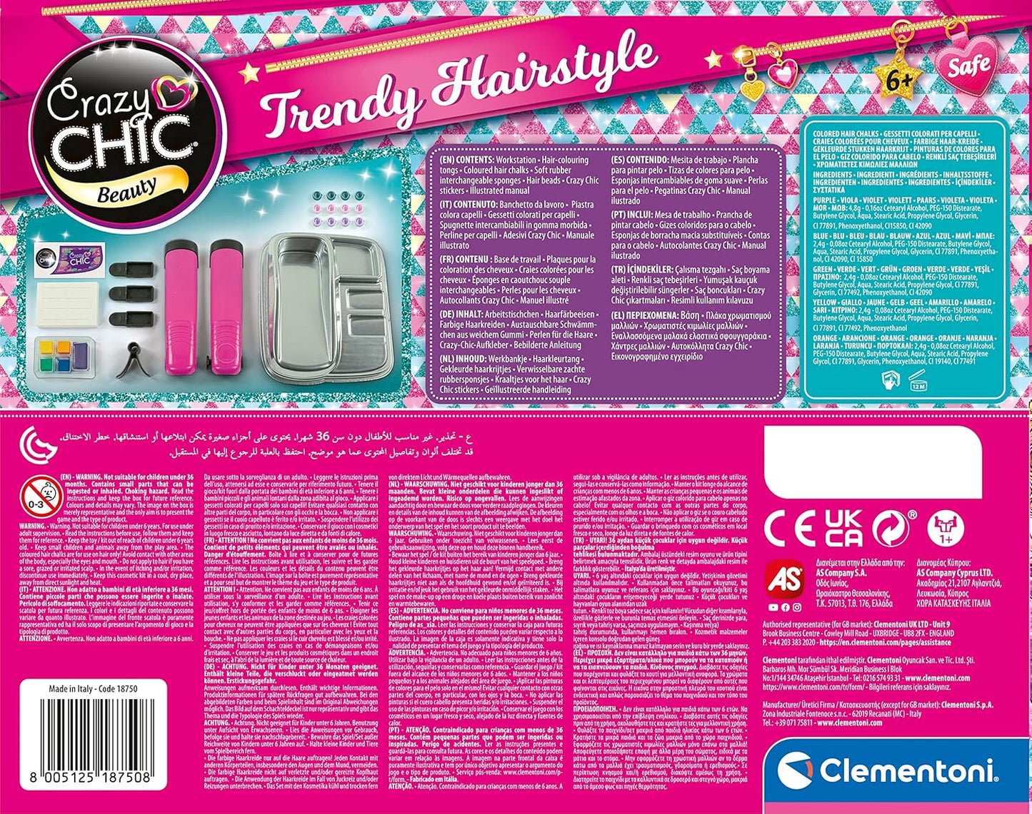 CLEMENTONI Crazychic Trendy Hairtsyles - Marah Kids