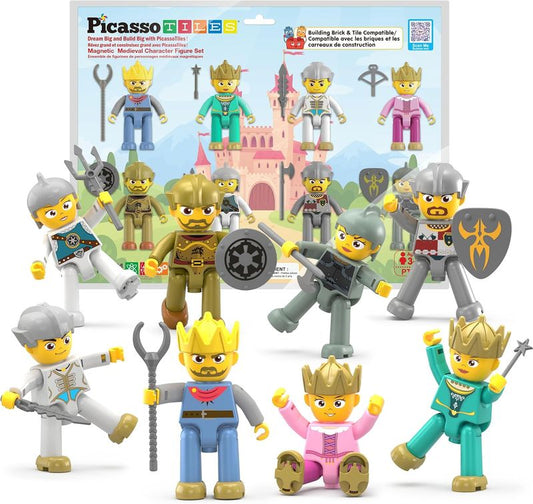 Picasso Magneic Medieval Character Figures 8 - pieces - Marah Kids