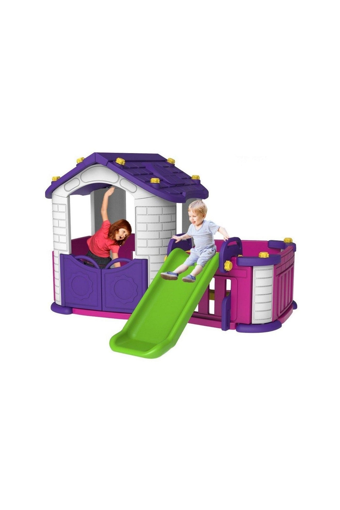 Amsham Mini Panda Playhouse - Pink & Violet