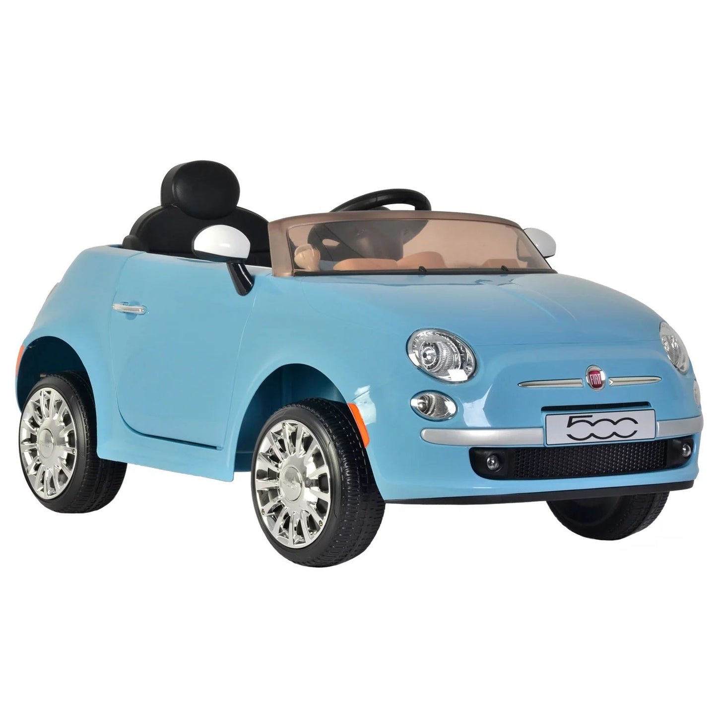Fiat 500 Handle Push Car - Blue