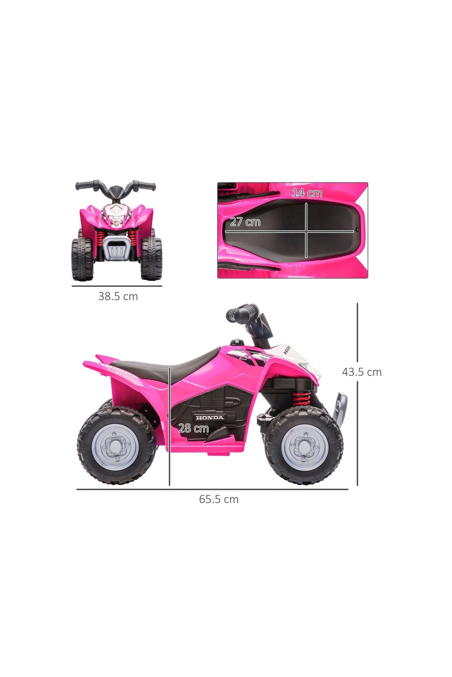 Honda Kids Quad Bike - Pink (6V)